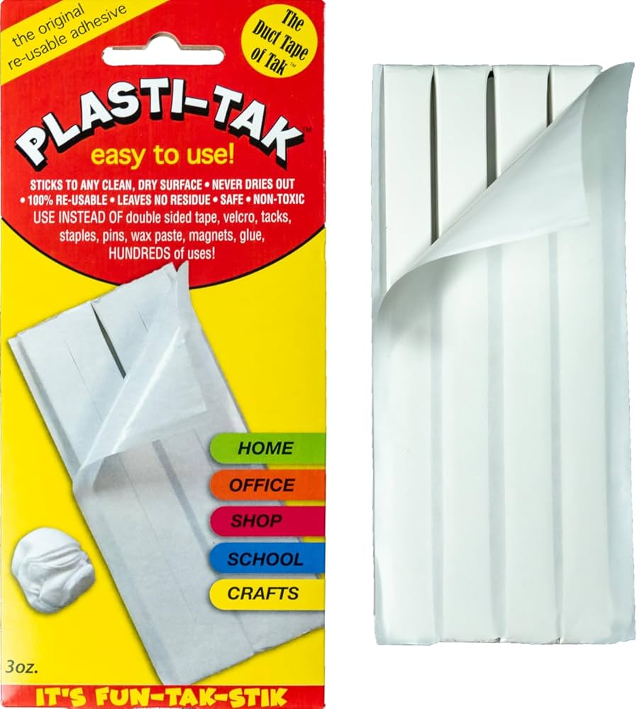 Amazon.co.jp: PLASTI-TAK #99 再利用可能粘着スティック 清潔で乾燥